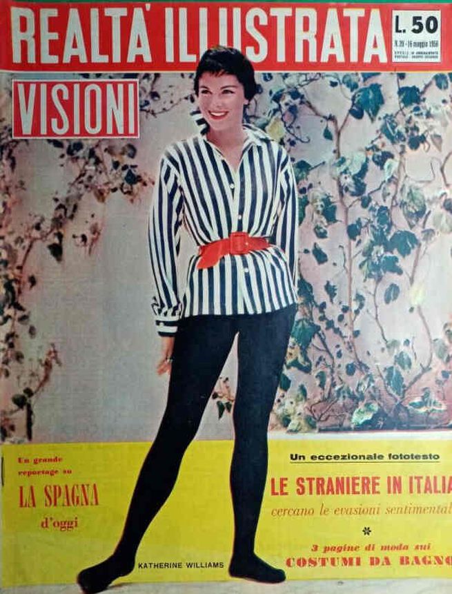 REALTA ILLUSTRATA magazine side cover Issue 20 16 May 1956