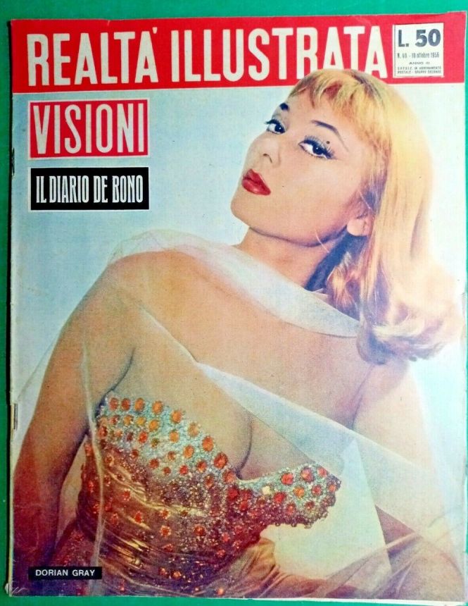 REALTA ILLUSTRATA magazine side cover Issue 40 10 October 1956