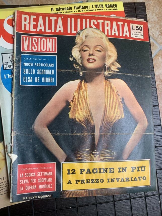 REALTA ILLUSTRATA magazine side cover Issue 47-8 5 December 1956
