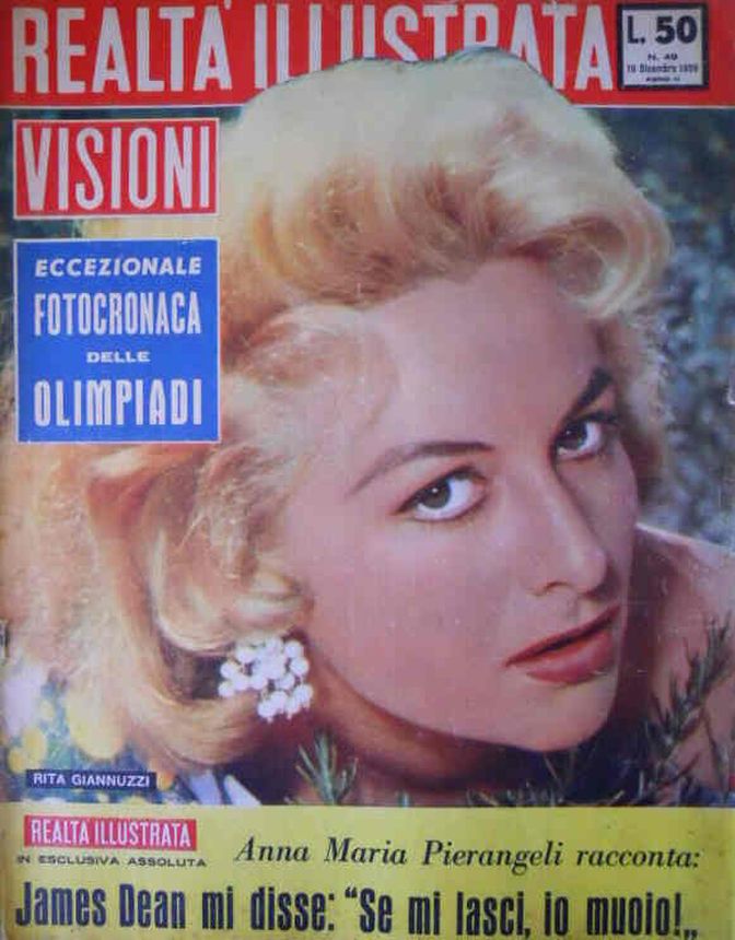 REALTA ILLUSTRATA magazine side cover Issue 49 19 December 1956