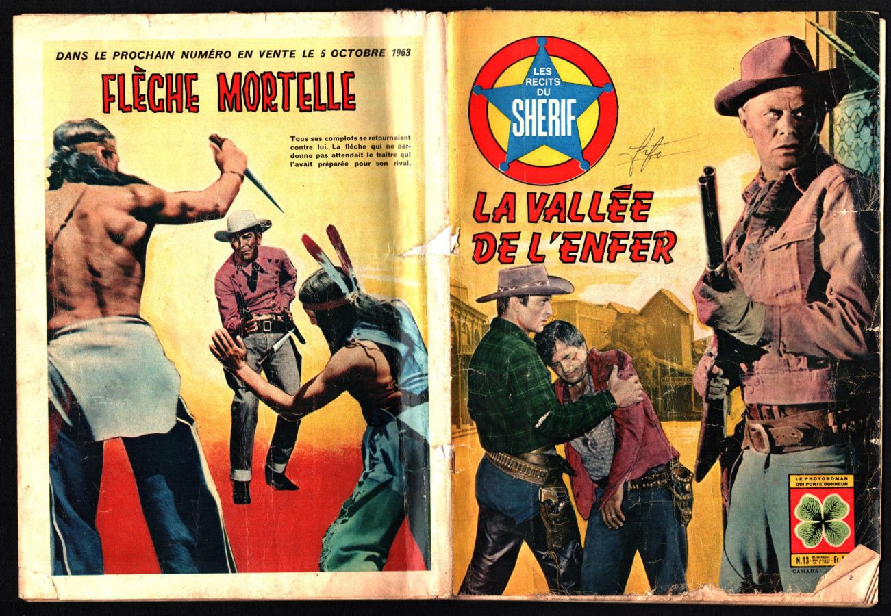 RECITS DU SHERIF | LES magazine side cover Issue 13   1963