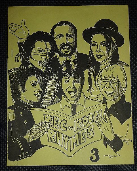 REC ROOM RHYMES magazine side cover Issue 3  1984