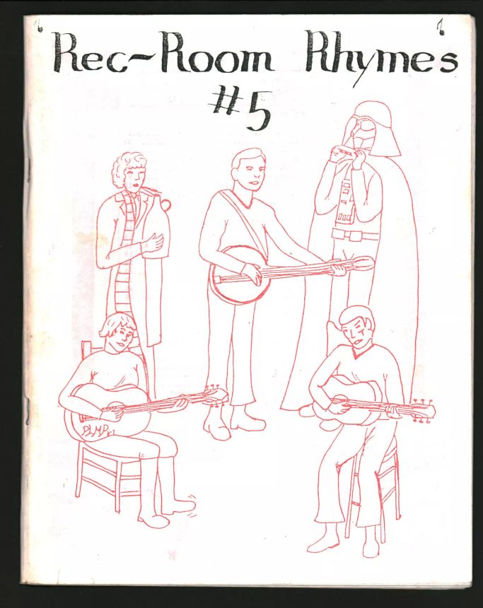 REC ROOM RHYMES magazine side cover Issue 5   1987