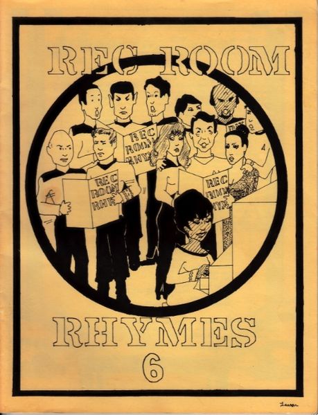REC ROOM RHYMES magazine side cover Issue 6  1988