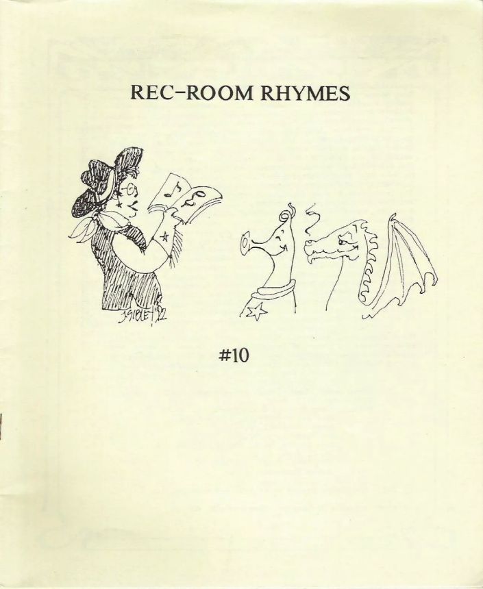 REC ROOM RHYMES magazine side cover Issue 10  1993