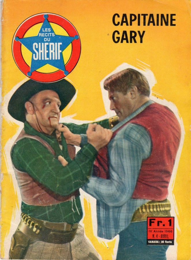 RECITS DU SHERIF | LES magazine side cover Issue 4  April 1966