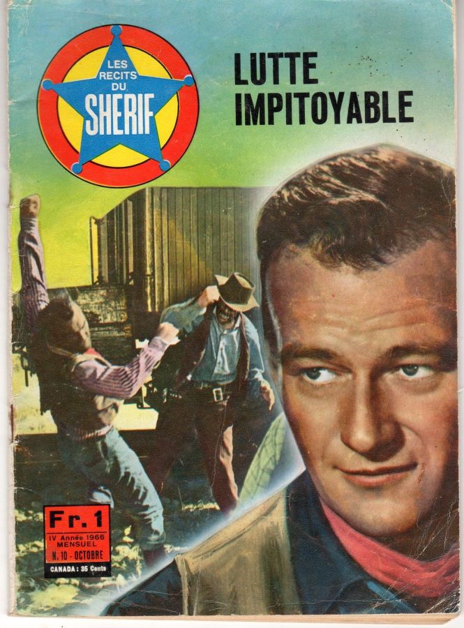 RECITS DU SHERIF | LES magazine side cover Issue 10  October 1966