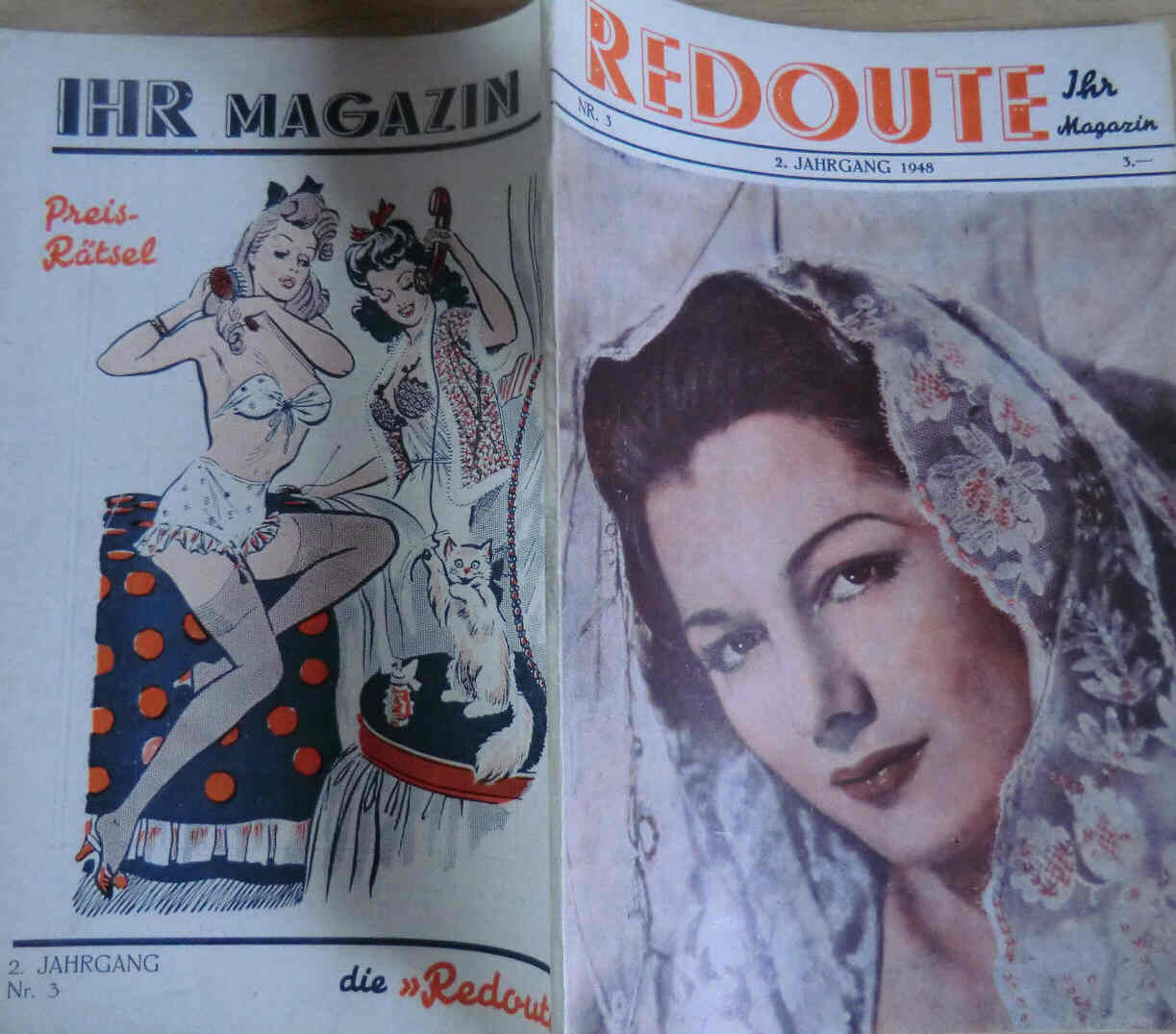 REDOUTE magazine side cover Issue 3  1948