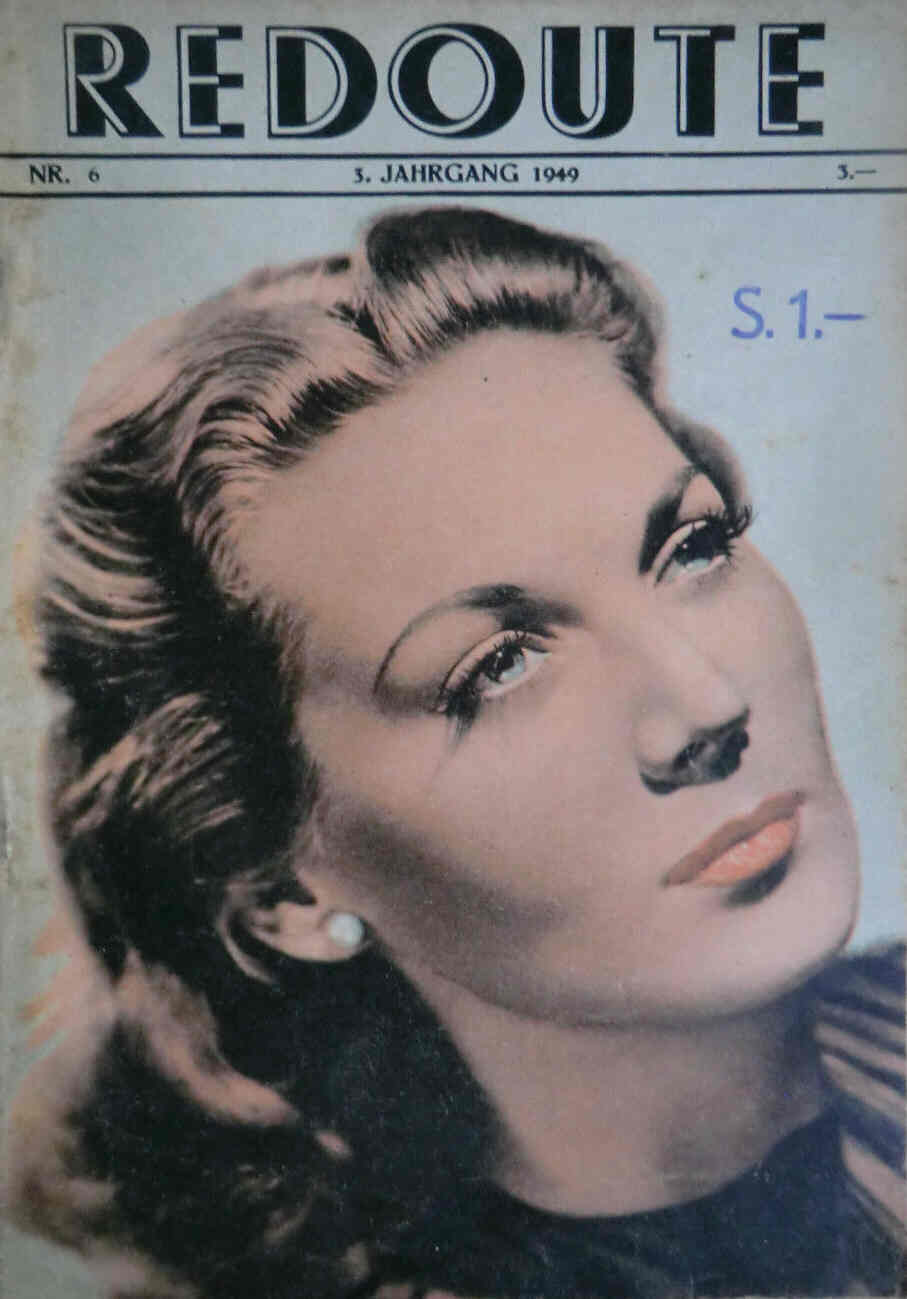 REDOUTE magazine side cover Issue 6  1949