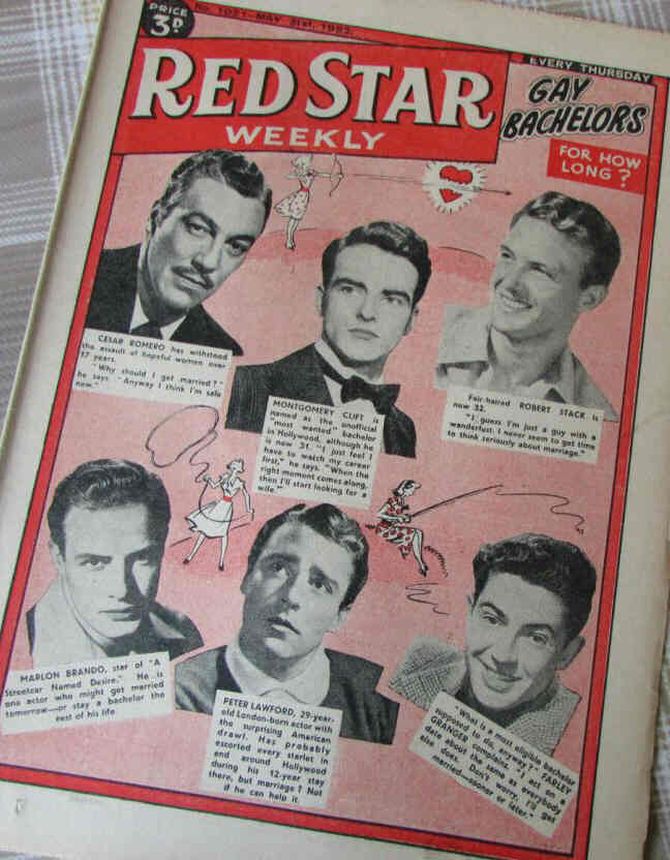 RED STAR WEEKLY magazine side cover 31 May 1952
