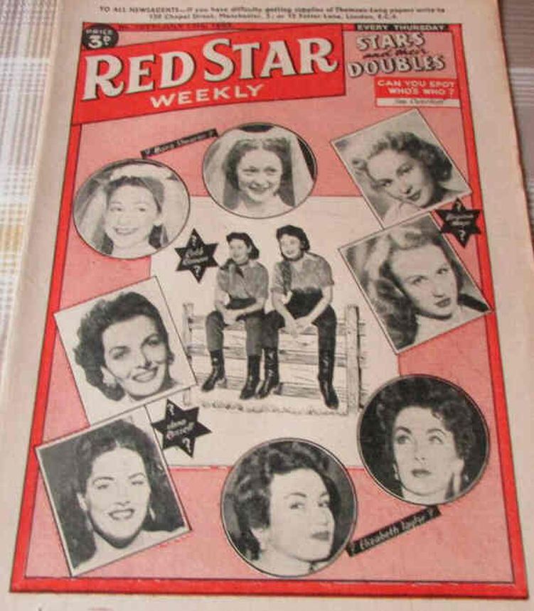 RED STAR WEEKLY magazine side cover 12 July 1952