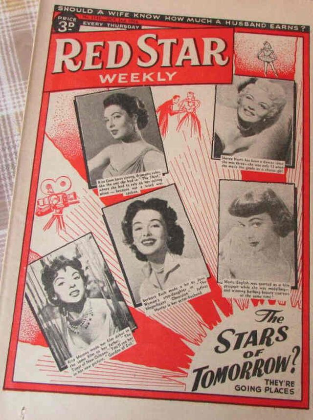 RED STAR WEEKLY magazine side cover 2 October 1954
