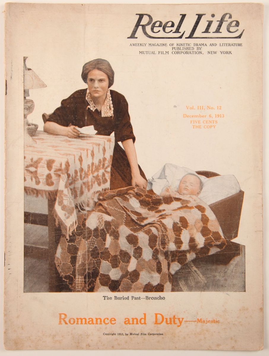 REEL LIFE magazine side cover 6 December 1913