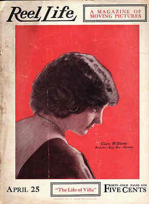 REEL LIFE magazine side cover 25 April 1914
