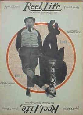REEL LIFE magazine side cover 22 April 1916