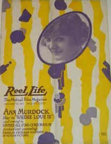 REEL LIFE magazine side cover 27 January 1917
