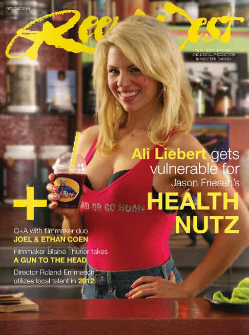 REEL WEST magazine side cover November/December 2009