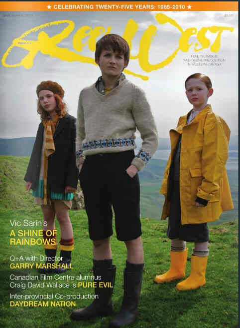 REEL WEST magazine side cover March/April 2010