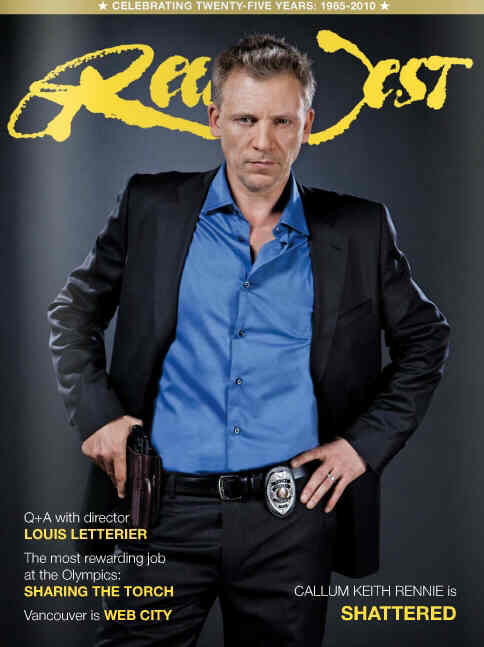 REEL WEST magazine side cover May/June 2010