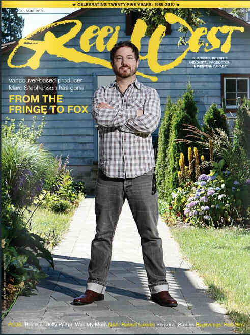 REEL WEST magazine side cover July/August 2010