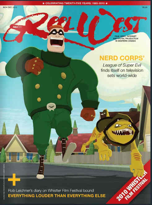 REEL WEST magazine side cover November/December 2010