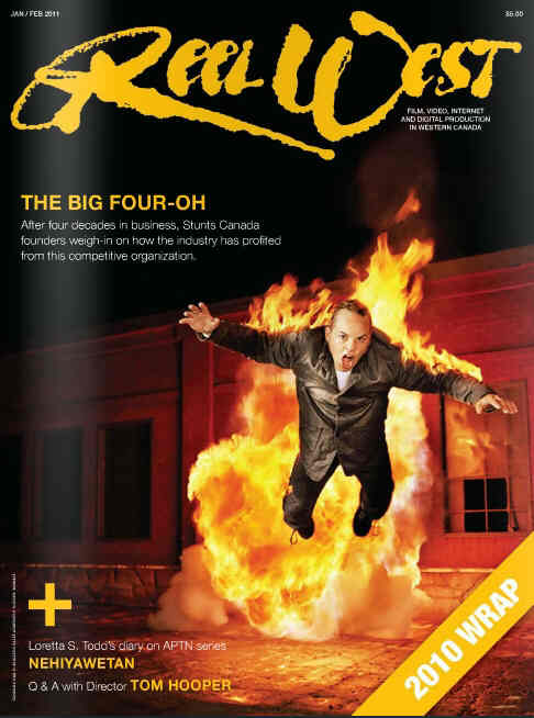 REEL WEST magazine side cover January/February 2011