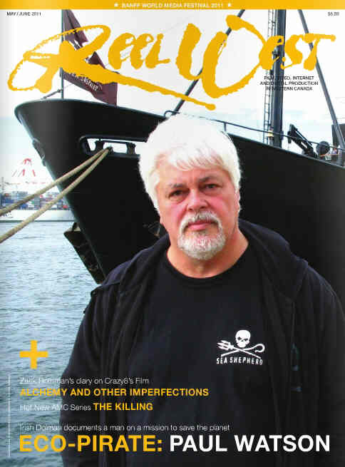 REEL WEST magazine side cover May/June 2011