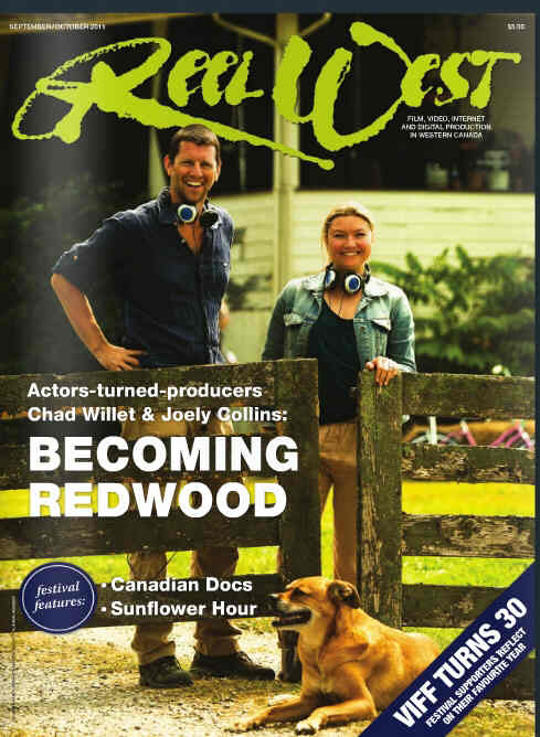 REEL WEST magazine side cover September/October 2011