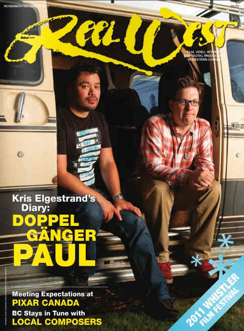 REEL WEST magazine side cover November/December 2011