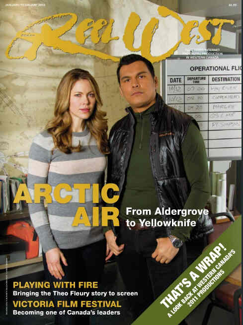 REEL WEST magazine side cover January/February 2012