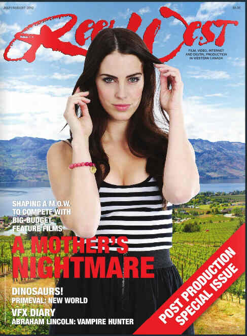 REEL WEST magazine side cover July/August 2012