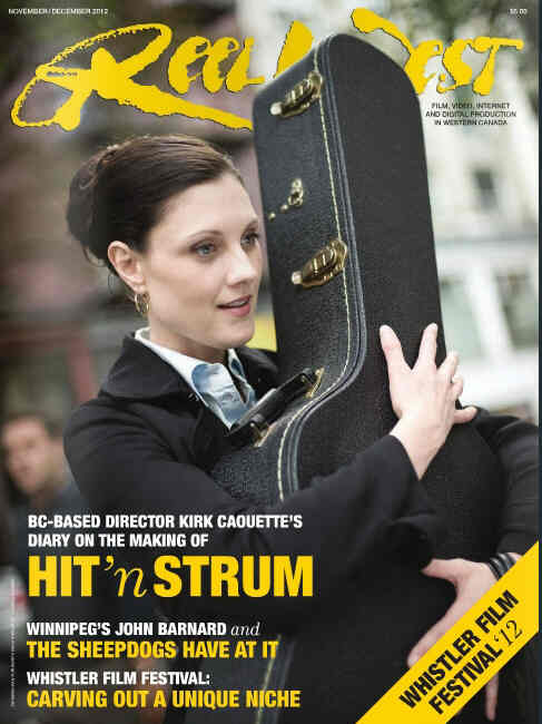 REEL WEST magazine side cover November/December 2012