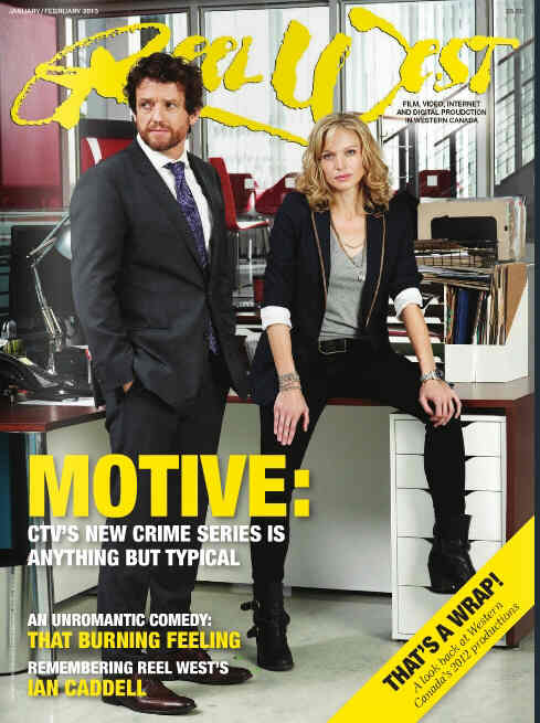 REEL WEST magazine side cover January/February 2013