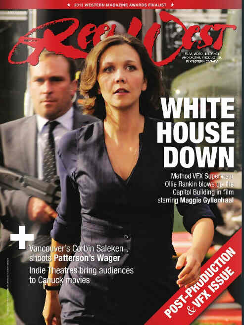 REEL WEST magazine side cover July/August 2013