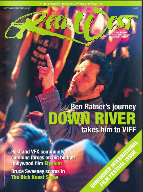 REEL WEST magazine side cover September/October 2013