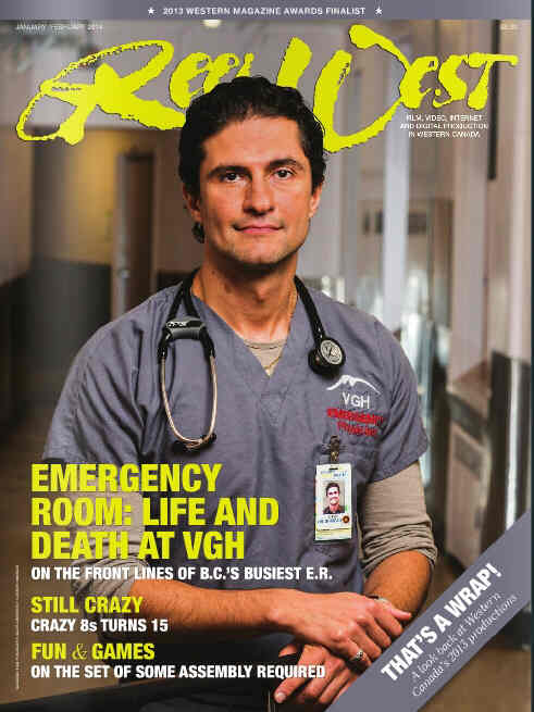REEL WEST magazine side cover January/February 2014