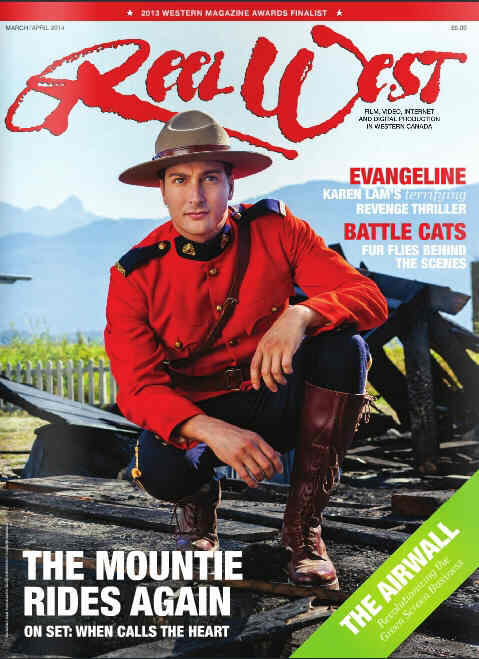 REEL WEST magazine side cover March/April 2014