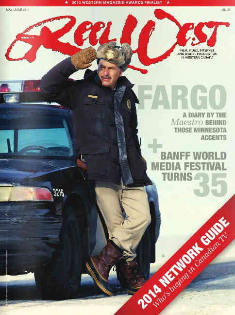 REEL WEST magazine side cover May/June 2014