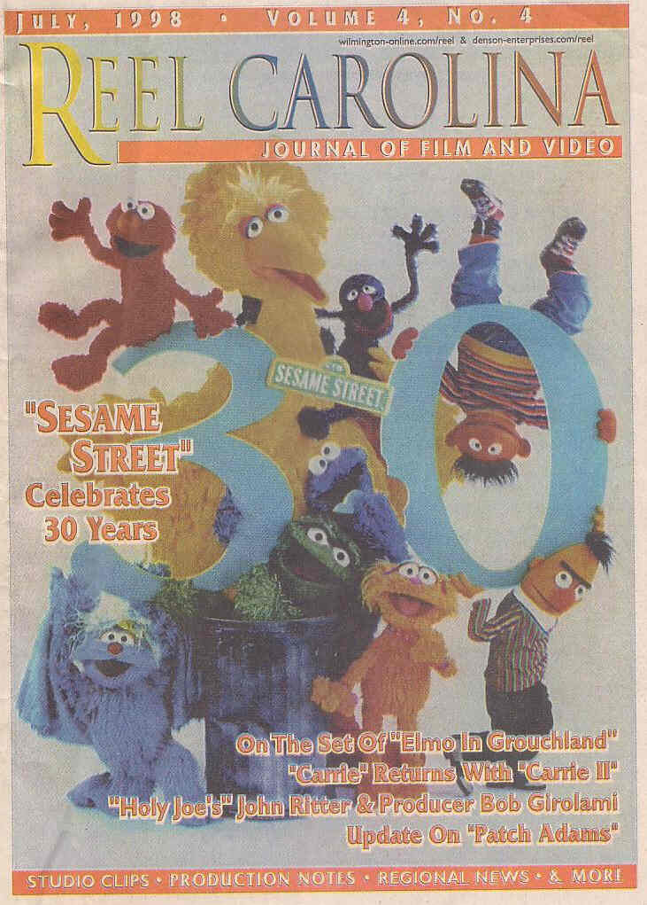 REEL CAROLINA magazine side cover July 1998