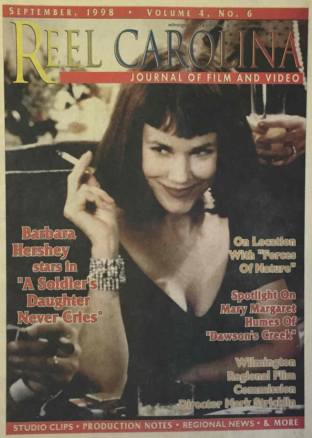 REEL CAROLINA magazine side cover September 1998