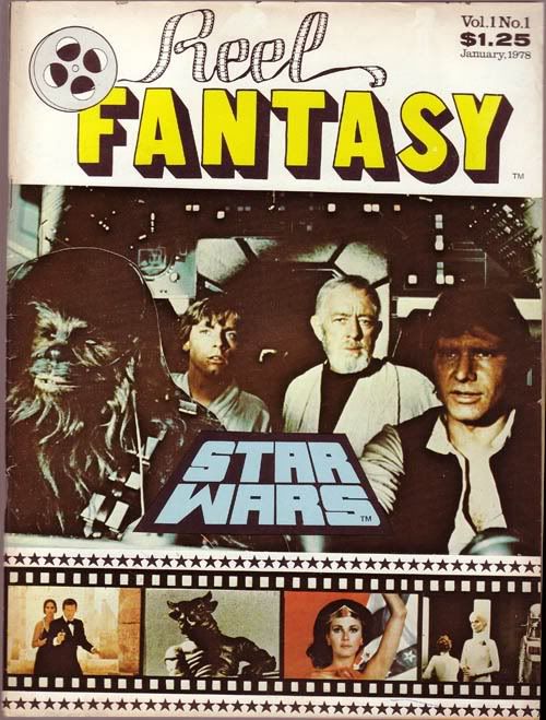 REEL FANTASY magazine side cover Issue 1 January 1978