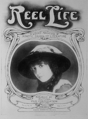 REEL LIFE magazine side cover 6 September 1913