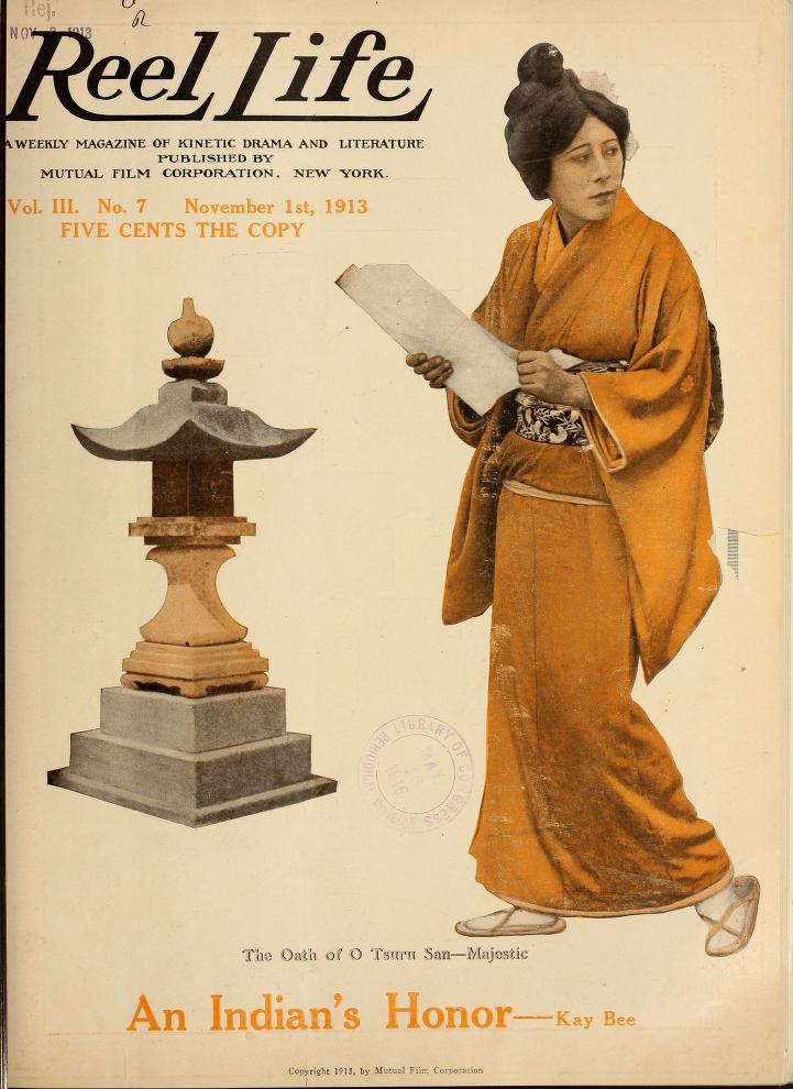 REEL LIFE magazine side cover 1 November 1913