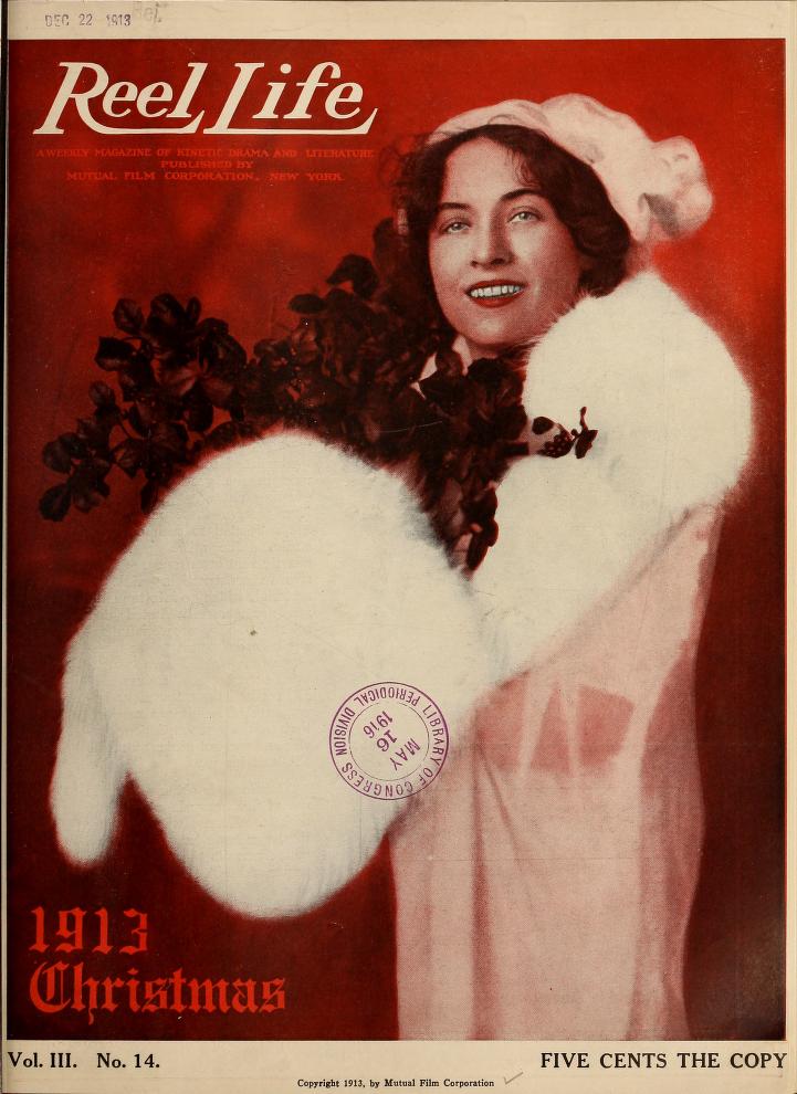 REEL LIFE magazine side cover 20 December 1913