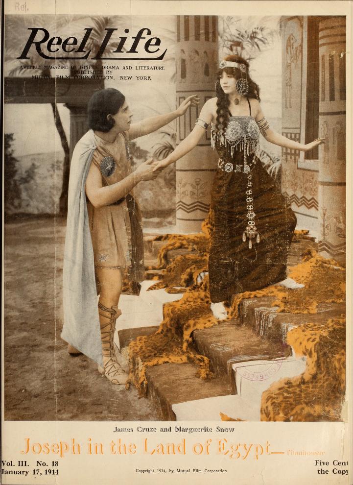 REEL LIFE magazine side cover 17 January 1914