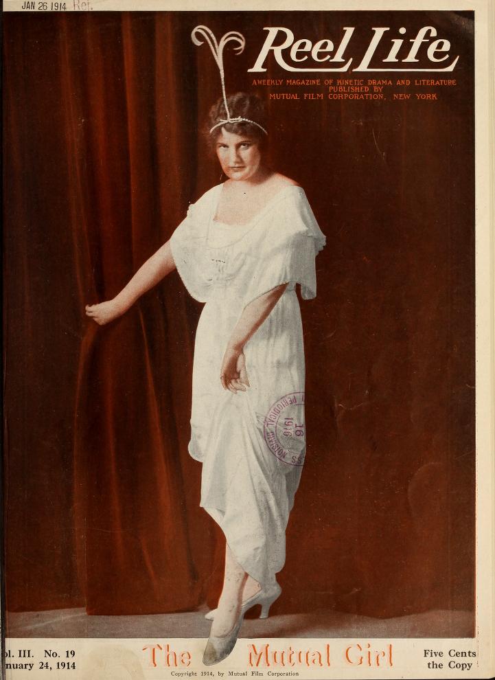 REEL LIFE magazine side cover 24 January 1914