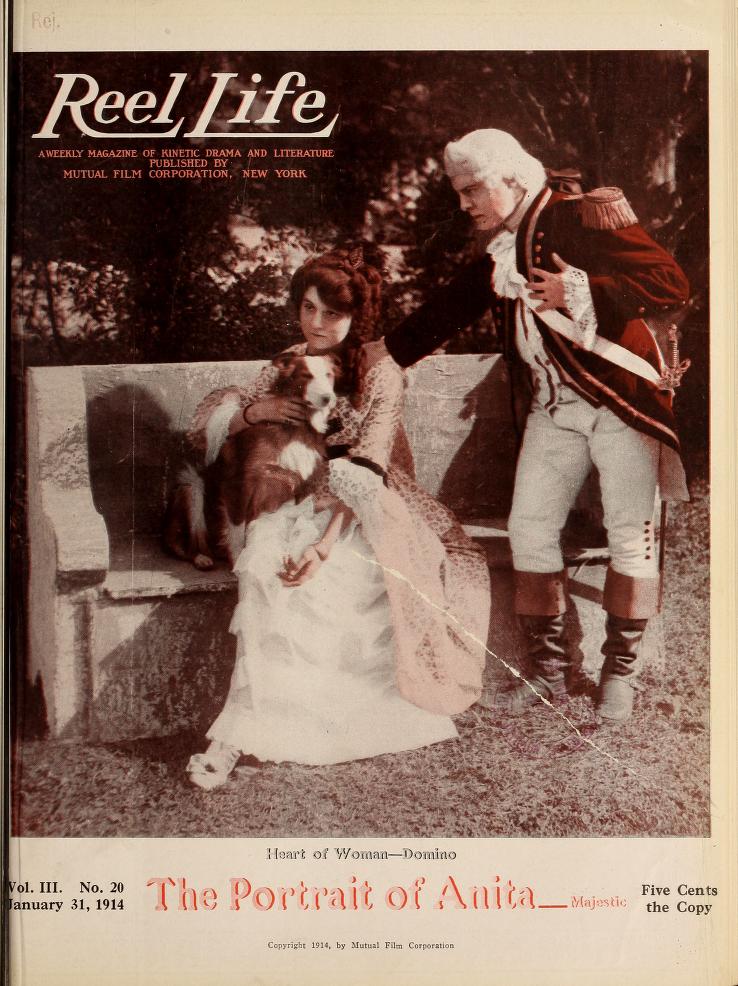 REEL LIFE magazine side cover 31 January 1914
