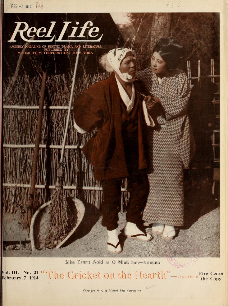 REEL LIFE magazine side cover 7 February 1914