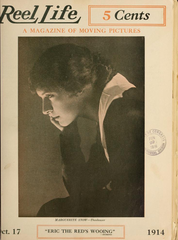 REEL LIFE magazine side cover 17 October 1914