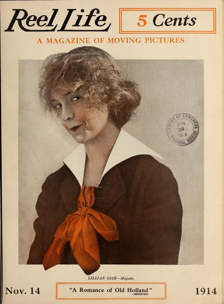 REEL LIFE magazine side cover 14 November 1914